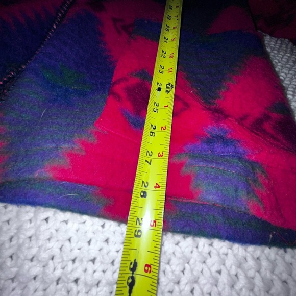 VTG Jeans Wear Native Aztec Women's Blazer Jacket Red Multicolor s Oversized - Picture 5 of 5